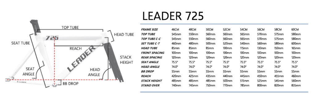 Leader 725 Frame Set 56cm JustRideIt