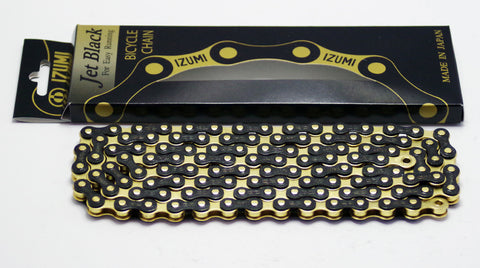 Izumi Jet Black/Gold Chain